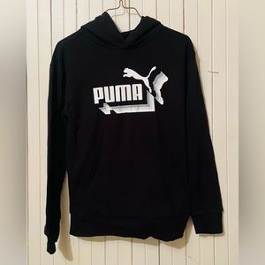 Black Puma Hoodie Youth Large